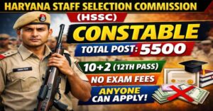 HSSC Constable Recruitment 2026